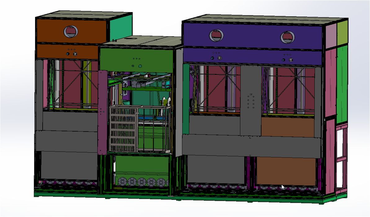 Hydrogen battery press graphite plate curing and cleaning equipment