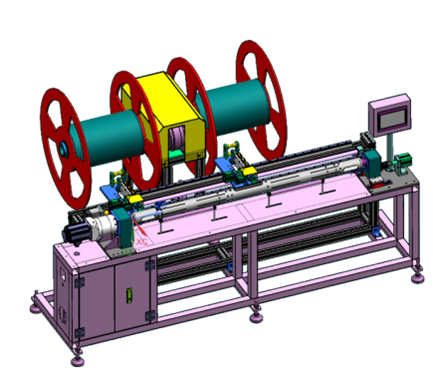 Spiral tube winding machine