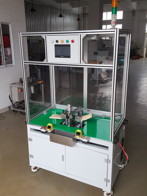 Servo semi-automatic two-way press equipment